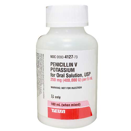 Penicillin V Potassium Oral Solution Liquid 250mg 