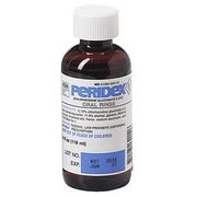Dark amber bottle of Peridex Oral Rinse Chlorhexidine Gluconate 0.12% liquid with white cap, label showing ingredients and usage, 118 mL