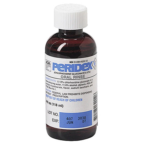 Peridex Script Pad Peridex Oral Rinse Chlorhexidine Gluconate 0.12% Liquid 118 mL ...