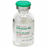 Dopamine Injection vial for cardiac support, blood pressure regulation, and shock treatment in critical care medicine.