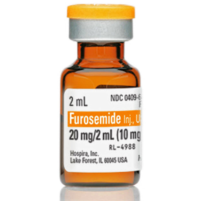 Pfizer Injectables Pfizer Furosemide Injection 10mg Single-dose Vial 2 mL, 25/Tray | Mountainside Medical Equipment 1-888-687-4334 to Buy