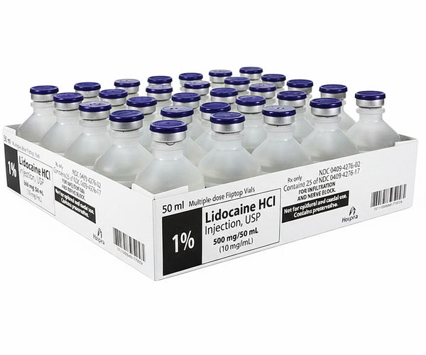 b12 injection with lidocaine Lidocaine Hydrochloride 1% Injection 50 mL Multiple Dose 25/Pack —  Mountainside Medical