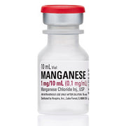 Manganese Chloride Injection vial for intravenous use, essential for metabolic support and crucial in managing manganese deficiency symptoms.