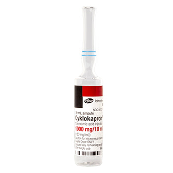 Buy Pfizer USPG Pfizer Cyklokapron Tranexamic Acid (TXA) Ampule for Injection 1,000 mg/10 mL Vial 10 mL  (Rx)  online at Mountainside Medical Equipment