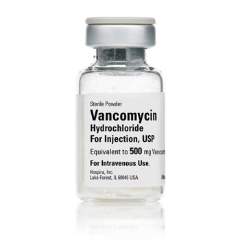 Glycopeptide Antibiotic | Pfizer Vancomycin Hydrochloride for Injection 500mg Vials, 10/Box (Rx)