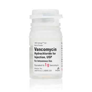 Glycopeptide Antibiotic | Pfizer Vancomycin Hydrochloride for Injection Single-dose ADD-Vantage Vials 1 Gram, 10/Box (Rx)
