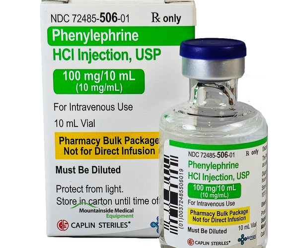 Phenylephrine Hydrochloride Injection 10 mL Single-Dose Vial by Armas ...