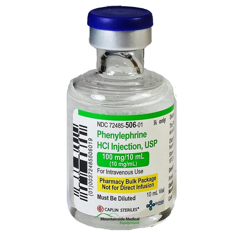 Phenol Injectable Phenylephrine Hydrochloride Injection 10 mL Single-Dose Vial by Armas ...