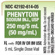 Phenytoin Sodium Injection 50/mL Single-Dose Vial 5 mL x 10/Pack (RX)