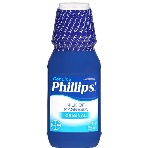 Buy Bayer Healthcare Phillips Milk of Magnesia Liquid Laxative Gentle Overnight Relief 12 oz  online at Mountainside Medical Equipment