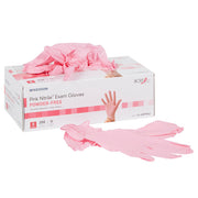 Pink Nitrile Exam Gloves provide safe, latex-free protection, ideal for medical exams, hygiene, and infection control practices.
