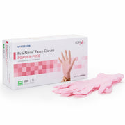 Pink Nitrile Exam Gloves for safe, latex-free protection in healthcare settings, ideal for hygiene and reducing infection risk.