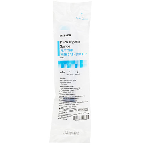 Piston Irrigation Syringe 60 cc in Plastic Wrap