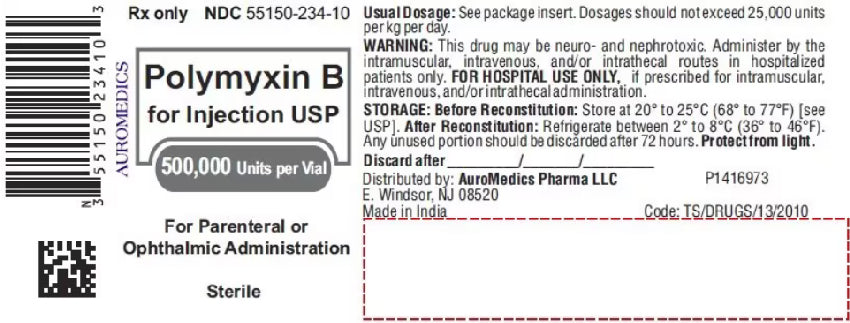 Polymyxin B Injection 500000 Drug Label