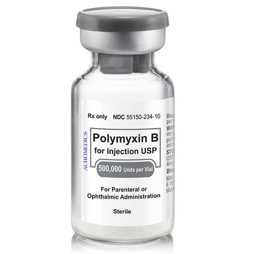 Buy Eugia US Polymyxin B Sulfate for injection 500,000 Units Per Vial - Eugia  online at Mountainside Medical Equipment