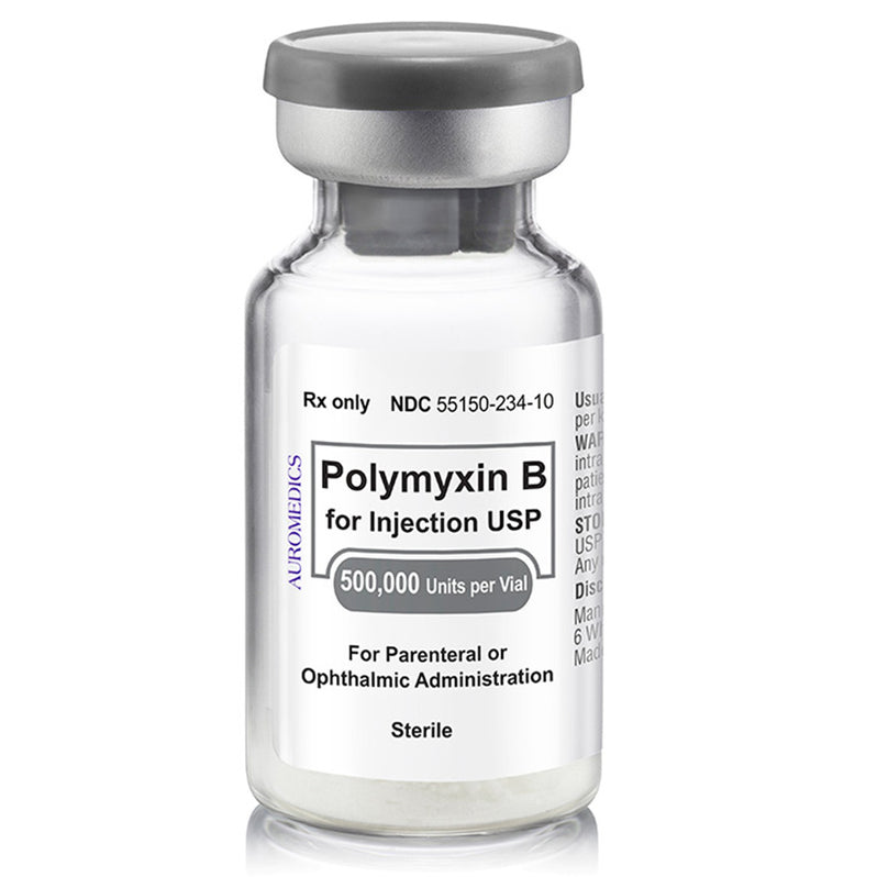 Poly Inj Polymyxin B Sulfate for injection 500,000 Units Per Vial — Mountainside ...