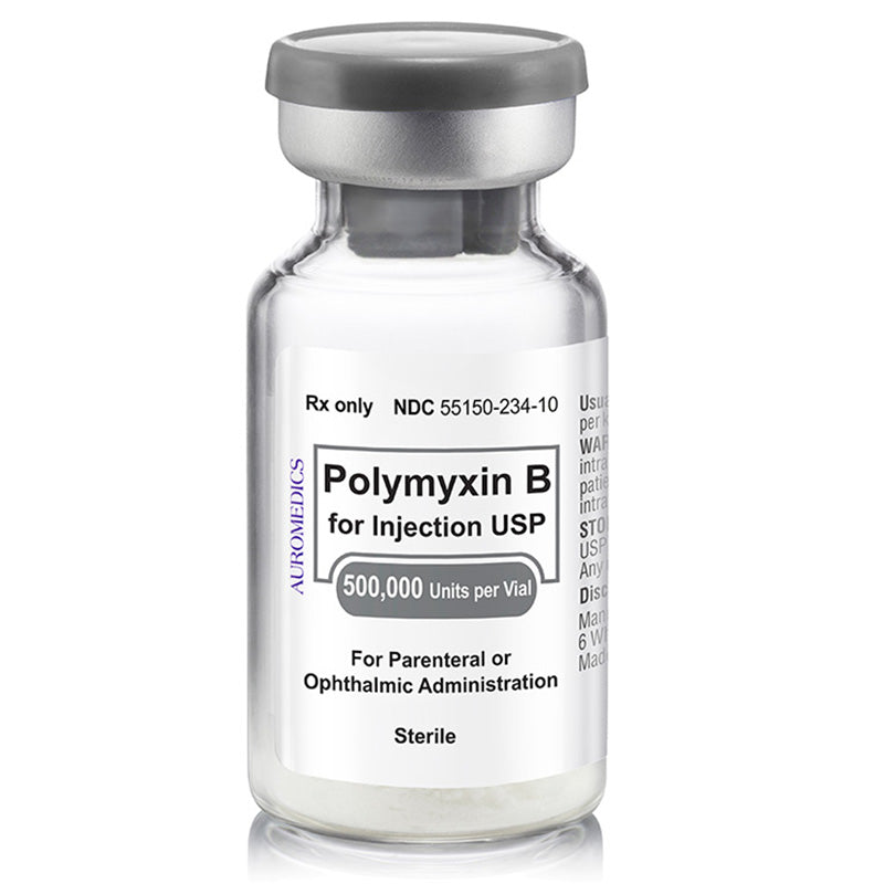 Buy Eugia US Polymyxin B Sulfate for injection 500,000 Units Per Vial - Eugia  online at Mountainside Medical Equipment