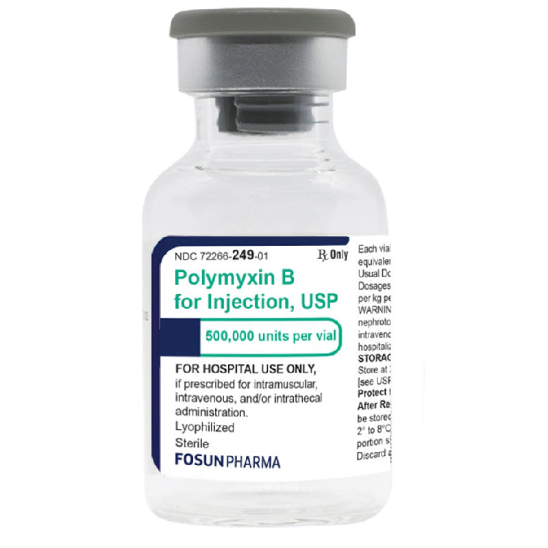 Buy Fosun Pharma USA Polymyxin B Sulfate for injection 500,000 Units Per Vial  online at Mountainside Medical Equipment