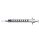 Tuberculin Syringes PrecisionGlide 0.5 mL 27g x 1/2" with Permanently Attached Needle 100/Box