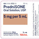 Prednisone Oral Solution 5 mg per 5 mL, 120 mL Bottle