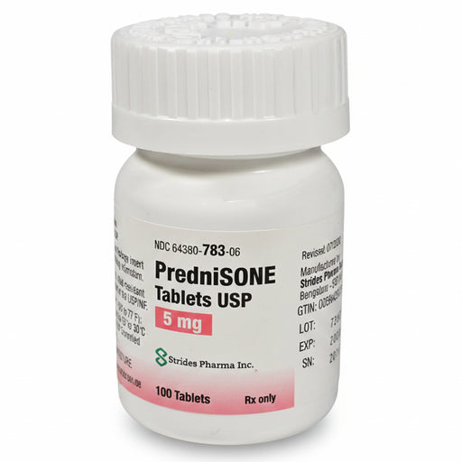 Prednisone Tablets 5 mg USP 100 Tablets by Strides Pharma