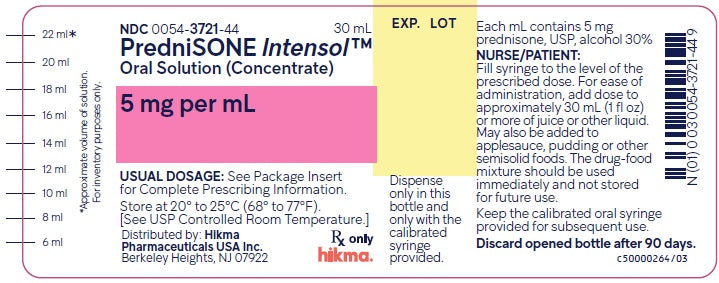 Prednisone Oral Solution 5mg mL Drug Facts Package Label