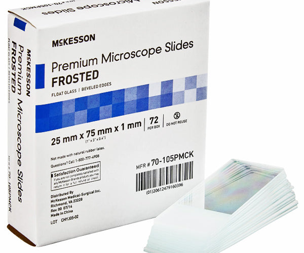 Premium Microscope Slides, Beveled Edges, Frosted Glass — Mountainside ...