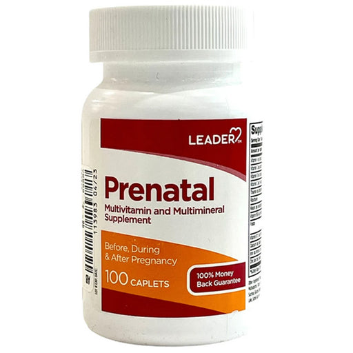 Folic Acid Supplement | Leader Prenatal Folic Acid Supplement 800mcg, 100 Caplets