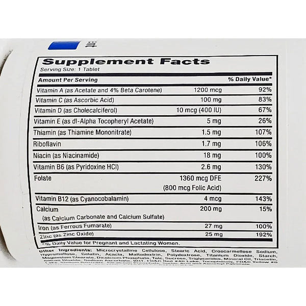 Prenatal Multivitamins Supplement Facts for Major Pharma 00904-5313-46