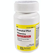Prenatal Plus Multivitamin Tablets by Patrin bottle: Essential nutrients for pregnancy, supports maternal health and baby’s growth.