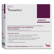 Prevantics Swabsticks with 3.15% Chlorhexidine Gluconate and 70% Isopropyl Alcohol 
