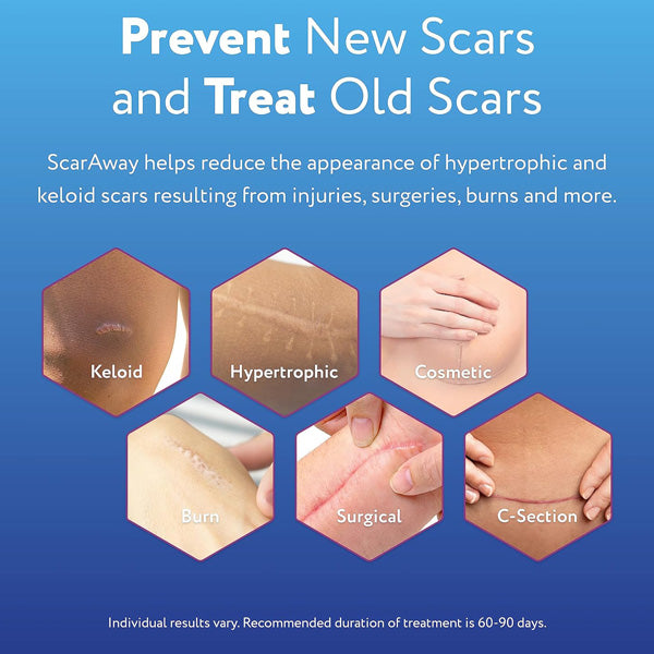 ScarAway Scar Repair Gel, 10 Gram, made with 100% silicone for effective scar treatment and skin healing.