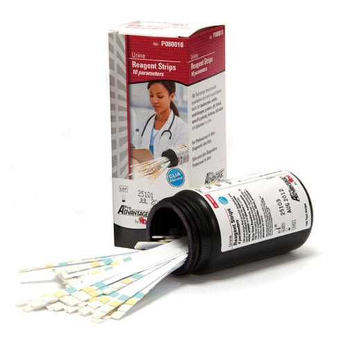 Urine Reagent Testing Strips 10 Parameter, 100 Count for accurate diagnostic and health monitoring.