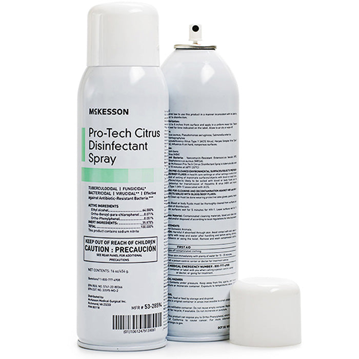 Pro-Tech Citrus Surface Disinfectant Cleaner and Deodorant Spray with ...