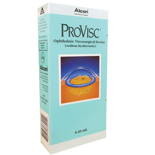 ProVisc 0.40 mL Ophthalmic Viscosurgical Device; essential for cataract surgery, offers precision and eye protection.