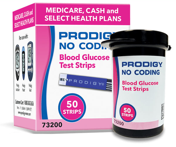 Prodigy Blood Glucose Test Strips, No Coding 50 Count — Mountainside ...