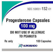 Progesterone 100 mg Capsules 100 Count