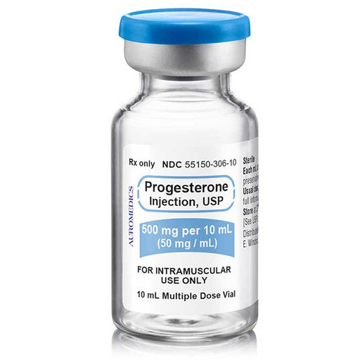 Progesterone Injection 500 mg/10 mL Multiple-Dose Vial 10 mL