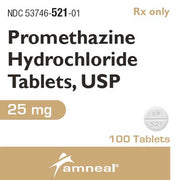 Promethazine Hydrochloride 25 mg Tablets for Allergies, Nausea Relief & Sleep Aid 100 Count (RX) Default Title