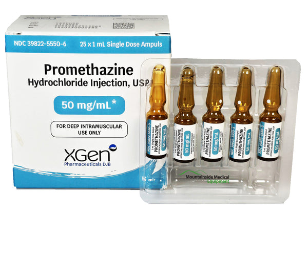 Promethazine Hcl Injection Promethazine HCl for Injection 50 mg Ampules 1 mL — Mountainside Medical