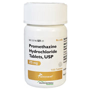 Promethazine Hydrochloride 25 mg Tablets for Allergies, Nausea Relief & Sleep Aid 100 Count (RX) Default Title