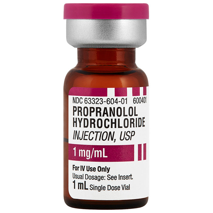 Propanoic Injection Propranolol HCl for Injection Single-Dose Vials 1 mL — Mountainside Medical