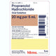 Propranolol Hydrochloride Oral Solution 20 mg per 5 mL, 500 mL