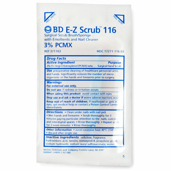 EZ Surgical Scrub 116 Surgical Scrub Brush with 3% PCMX — Mountainside ...