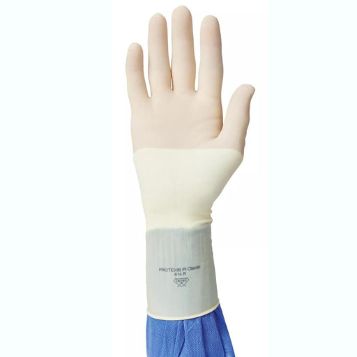 Protexis PI Classic Surgical Gloves on hand