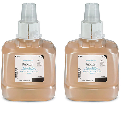 Provon Antimicrobial Foam Handwash Dispenser Refill Bottles, Fragrance-Free, 1,200 mL, 2/Case Default Title