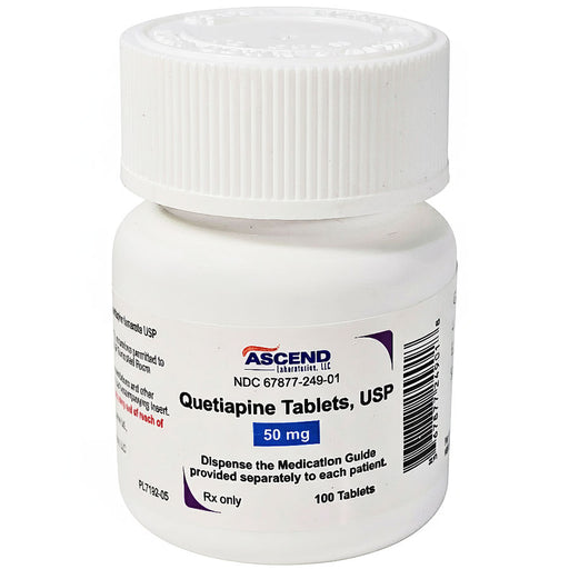 Quetiapine Fumarate 50 mg Tablets by Ascend 