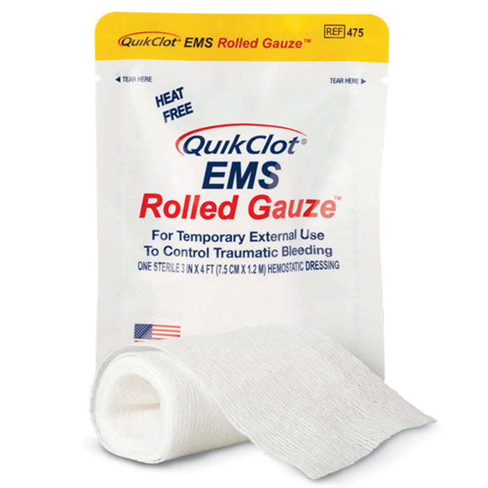 QuikClot EMS Hemostatic Rolled Gauze Dressing — Mountainside Medical