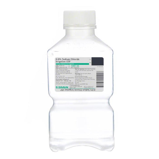 Sterile Sodium Chloride 0.9% Irrigation Solution for wound care, enhancing healing, and infection control.