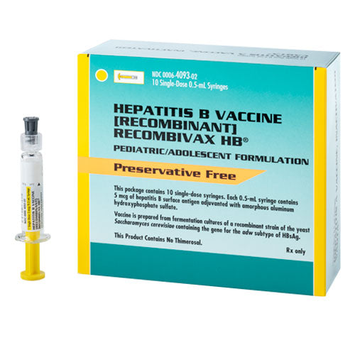 Recombivax HB Hepatitis B Vaccine Syringes — Mountainside Medical
